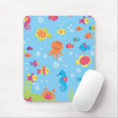 かわいい水中場面 マウスパッド (マウス)