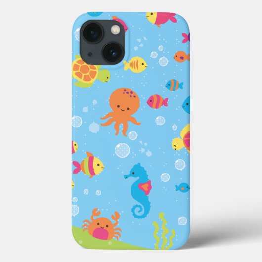 かわいい水中場面 Case-Mate iPhoneケース (裏面)