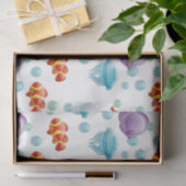 かわいい水中海シーライフ魚のデカップページ 薄葉紙 (ギフト)