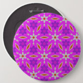 かわいい水仙の花とダイヤのボタン 缶バッジ (正面&裏面)