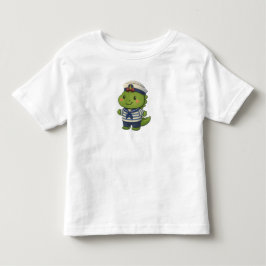 かわいい水兵の恐竜 - かわいい恐竜の仕事 トドラーTシャツ