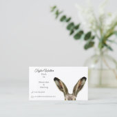 かわいい水彩うさぎママカード コーリングカード (スタンド正面)