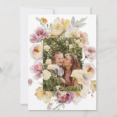 かわいい水彩うさぎ | 春の花 | 写真 シーズンカード (裏面)