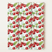 かわいい水彩さくらんぼパターパーソナライズされたン プランナー手帳 (裏面)