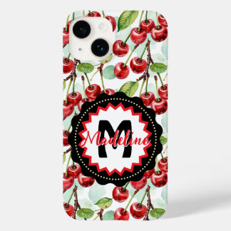 かわいい水彩さくらんぼパターパーソナライズされたン Case-Mate iPhone 14ケース