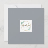 かわいい水彩のあひるさんとデイジー 空白 カード (裏面)