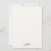 かわいい水彩のうさぎ(花) サンキューカード (裏面)