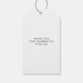 かわいい水彩のこうのとりベイビーシャワー ギフトタグ (裏面)