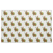 かわいい水彩のウサギ ファブリック (ファットクウォーター)