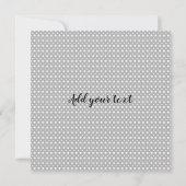 かわいい水彩のハスキー犬　強くあれのカリグラフィー 招待状 (裏面)