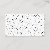 かわいい水彩のレディバグベビーシャワーおむつラッフル エンクロージャーカード (裏面)