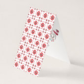 かわいい水彩の冬のキツネのクリスマス写真 (裏面)