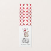 かわいい水彩の冬のキツネのクリスマス写真 (外部フラット)