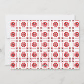 かわいい水彩の冬のキツネのクリスマス写真 シーズンカード (裏面)