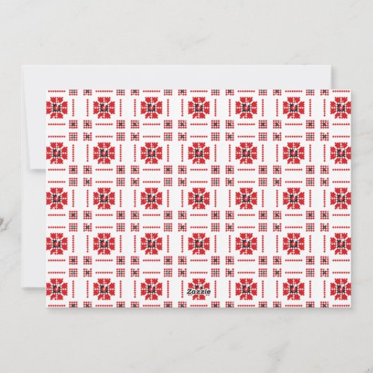 かわいい水彩の冬のキツネのクリスマス写真 シーズンカード (裏面)