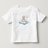 かわいい水彩の子猫の誕生日ベビーTシャツ トドラーTシャツ (正面)