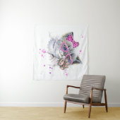 かわいい水彩の子猫 タペストリー (インサイチュ(横))