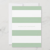 かわいい水彩の森のキツネのベイビーシャワー 招待状 (裏面)