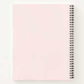 かわいい水彩の蝶結びの小悪魔 ノートブック (裏面)