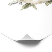 かわいい水彩の赤ちゃん動物と花 ポスター (コーナー)