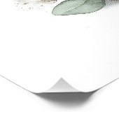 かわいい水彩の赤ちゃん動物と花 ポスター (コーナー)