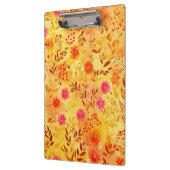 かわいい水彩の野生の花 クリップボード (左)