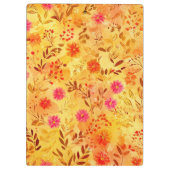 かわいい水彩の野生の花 クリップボード (裏面)