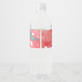 かわいい水彩イチゴ ペットボトルラベル (裏面)