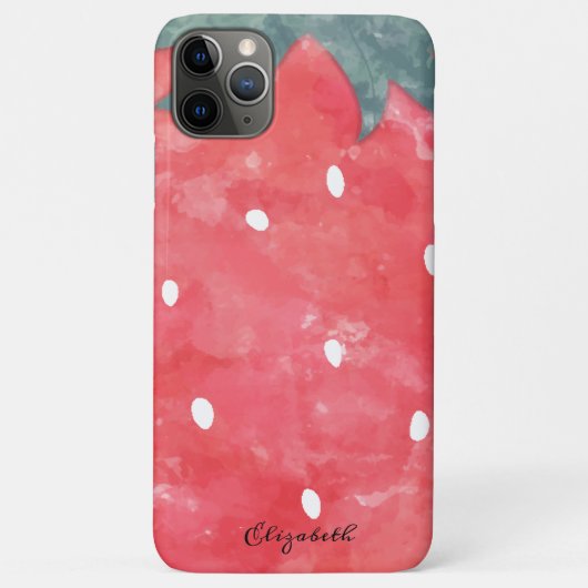 かわいい水彩イチゴ Case-Mate iPhoneケース (裏面)