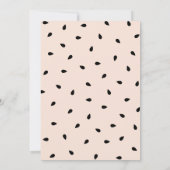 かわいい水彩イラストのスイカの夏パーティー | ピンク 招待状 (裏面)