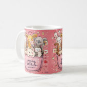 かわいい水彩イラスト コーヒーマグカップ (正面左)