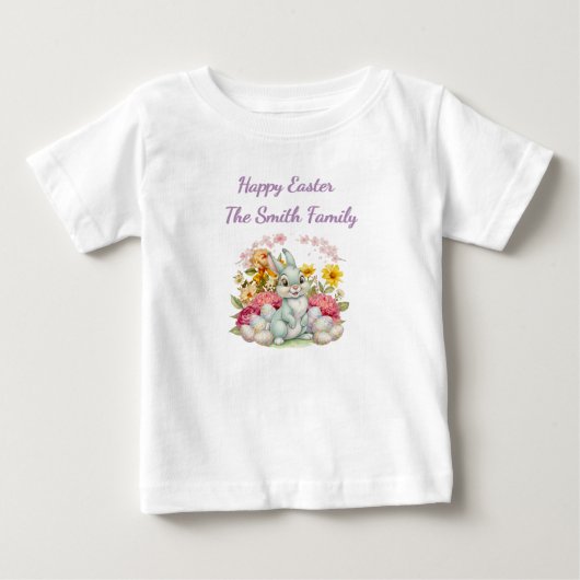 かわいい水彩イースター ベビーTシャツ (正面)