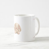 かわいい水彩ウサギ コーヒーマグカップ (正面右)