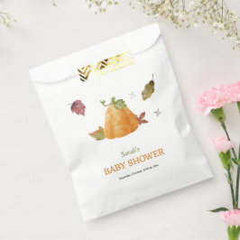 かわいい水彩オレンジの秋の赤ちゃんペーパーナプキン フェイバーバッグ