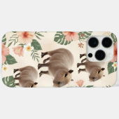 かわいい水彩カピバラ シームレス パターン Case-Mate iPhoneケース (裏面 (横))