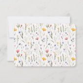 かわいい水彩キツネキッズステーショナリー サンキューカード (裏面)