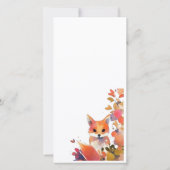 かわいい水彩キツネサンキューカード サンキューカード (裏面)