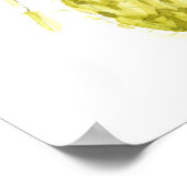 かわいい水彩キツネ撮影写真 ポスター (角)