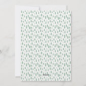 かわいい水彩クリスマスツリー フラット シーズンカード (裏面)