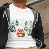 かわいい水彩クリスマスハリネズミTシャツ | Festi Tシャツ
