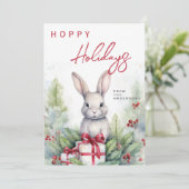 かわいい水彩クリスマス シーズンカード (スタンド正面)