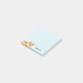かわいい水彩コーギー おしゃれ オーダーメイド ポストイット (アングル)