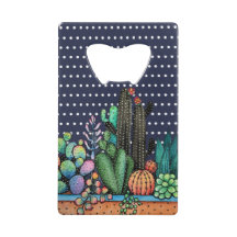 かわいい水彩サボテンの庭インポット