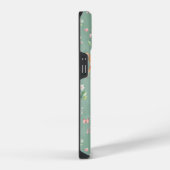 かわいい水彩シカ柄 iPhoneケース (右側面)