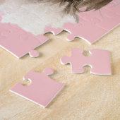 かわいい水彩シーズー(犬)豆犬/花 ジグソーパズル (側面)