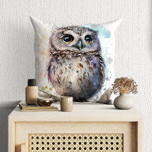 かわいい水彩タッチのオウムの森