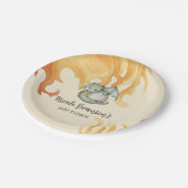 かわいい水彩ドラゴンエッグパーティー紙プレート ペーパープレート (アングル)