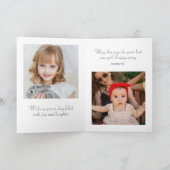 かわいい水彩ハッピーバースデー動物パーティー子 カード (内部)