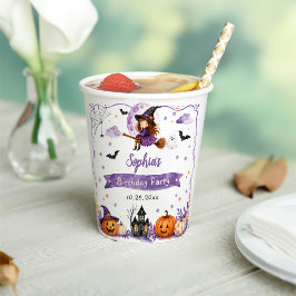 かわいい水彩ハロウィン お誕生日 紙コップ