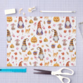 かわいい水彩ハロウィーン格言、カボチャと猫 薄葉紙 (クラフト)